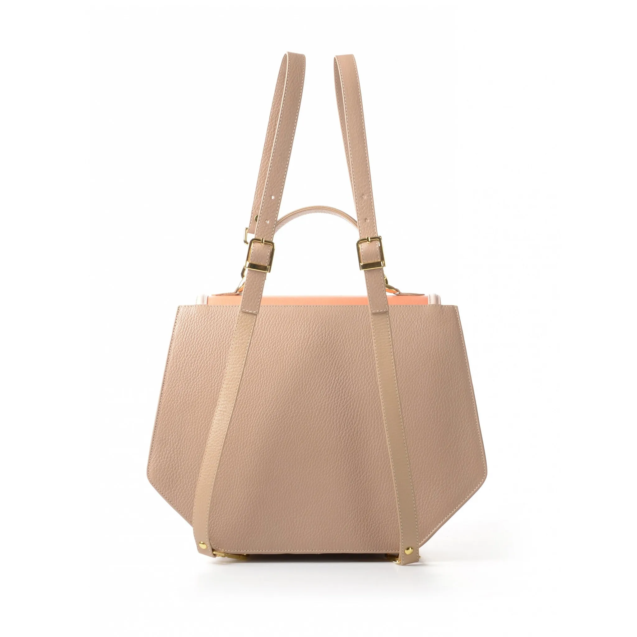 Salmon & Nude Anabella Tote