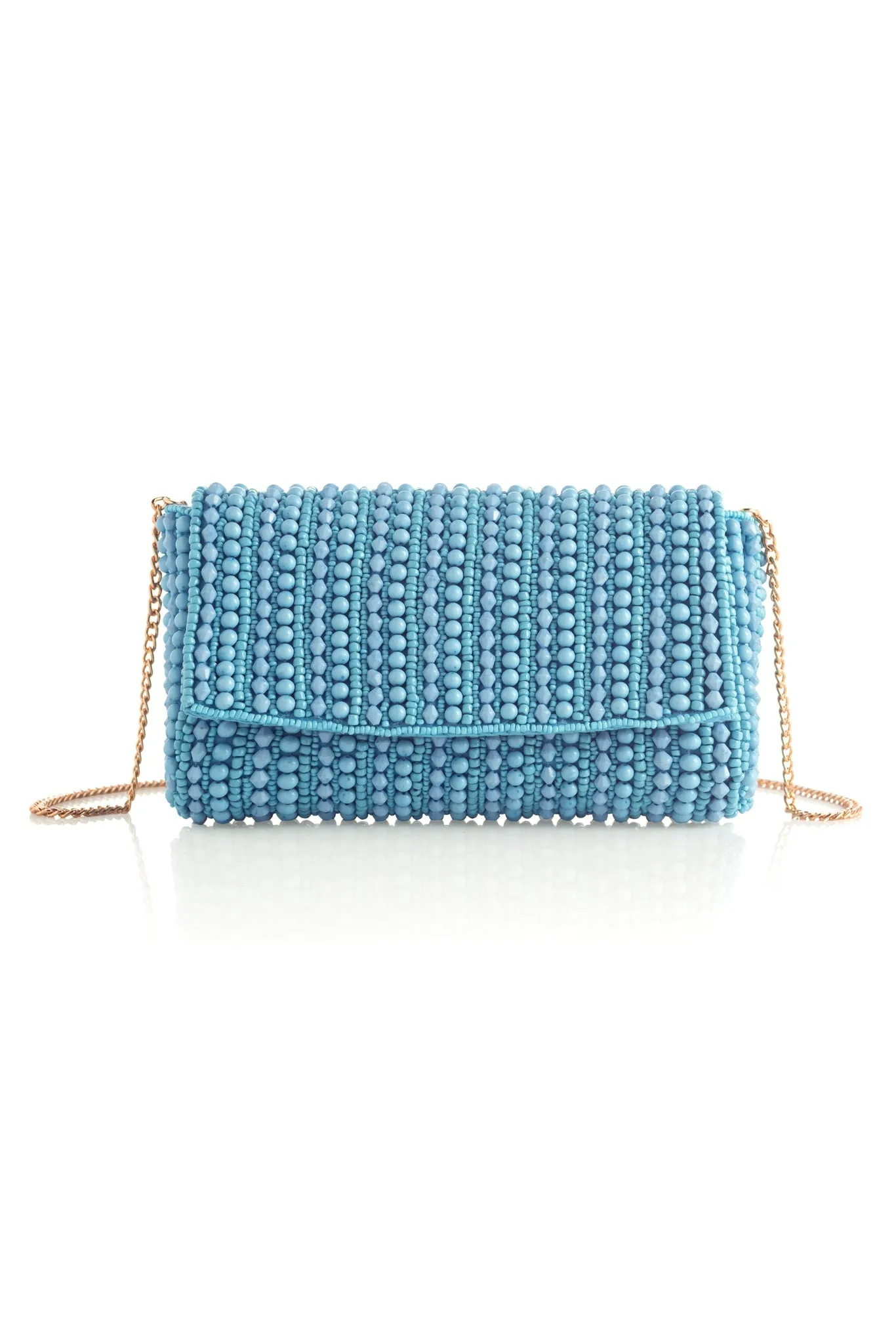 Shiraleah Danny Beaded Clutch, Turquoise - FINAL SALE ONLY