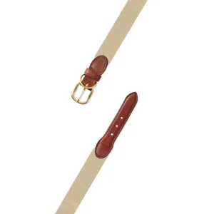 Textured Khaki Belgian Surcingle Dog Collar
