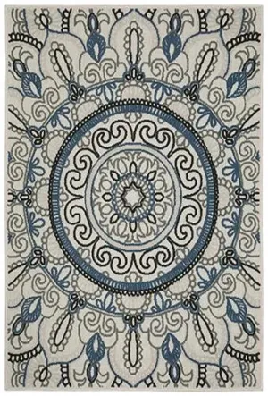 Torrey 072J1 Beige/Blue Rug