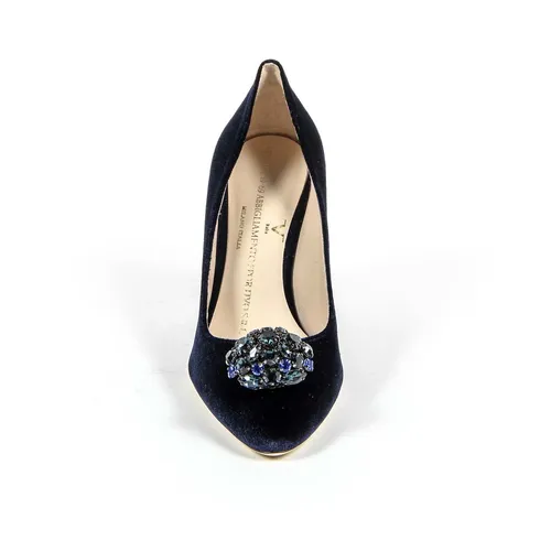 V 1969 Italia Womens Pump 3102045 VELLUTO BLU ROYAL