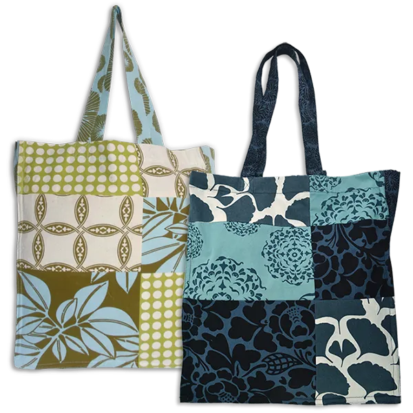 Variety Patchwork Gift Tote / Lunch Bag, 2 Sizes