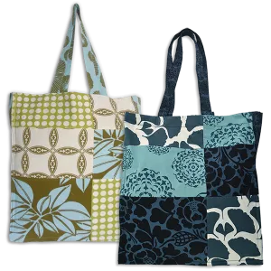Variety Patchwork Gift Tote / Lunch Bag, 2 Sizes