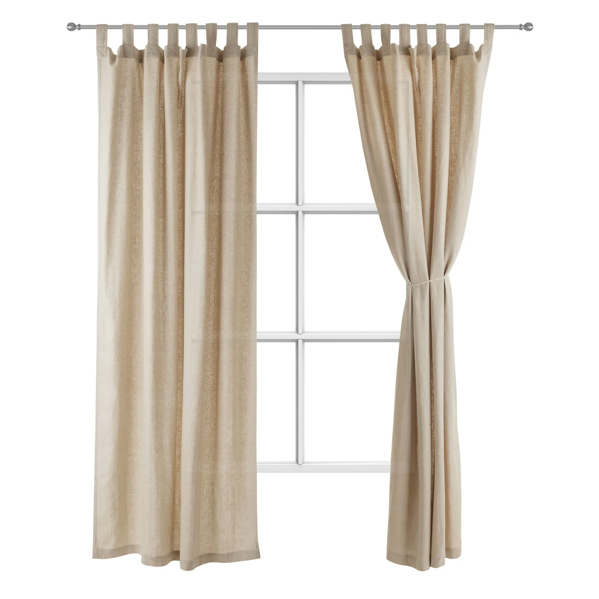 Vinstra Linen Curtain [Natural/Beige]