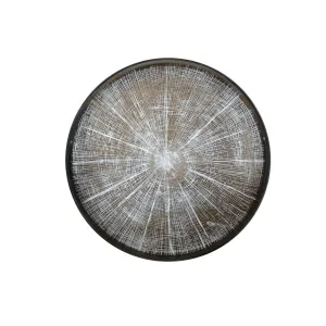 White Slice wooden tray- 19 x 19 x 2