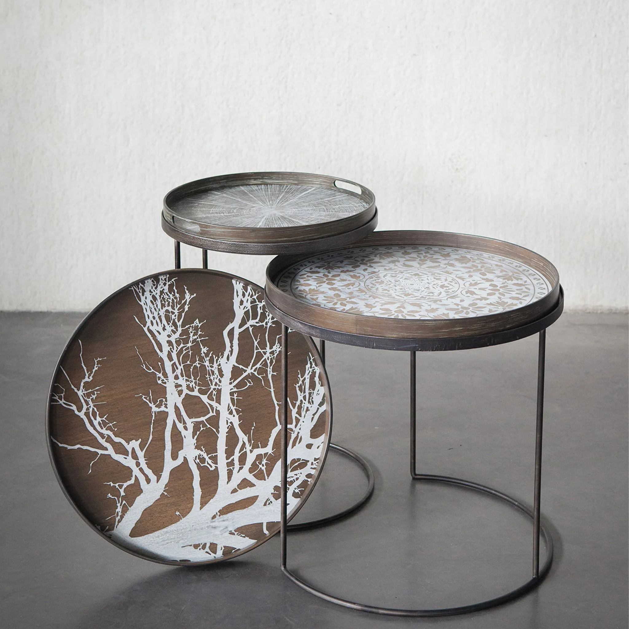 White Tree wooden tray 24 x 24 x 2