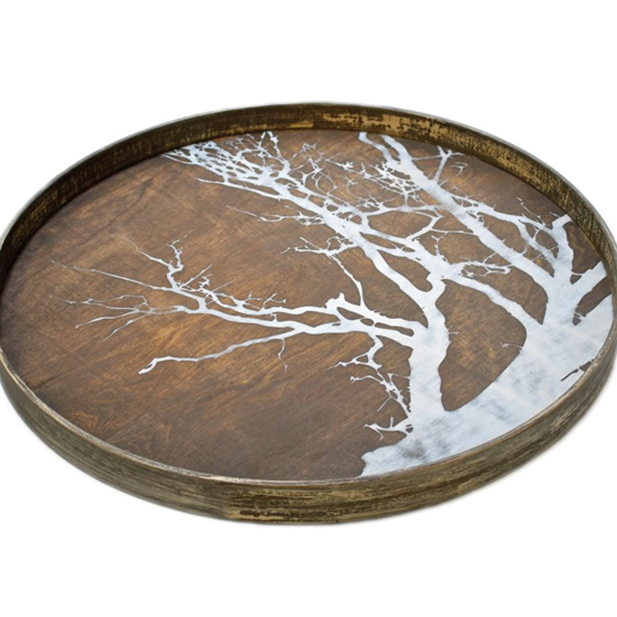 White Tree wooden tray 24 x 24 x 2