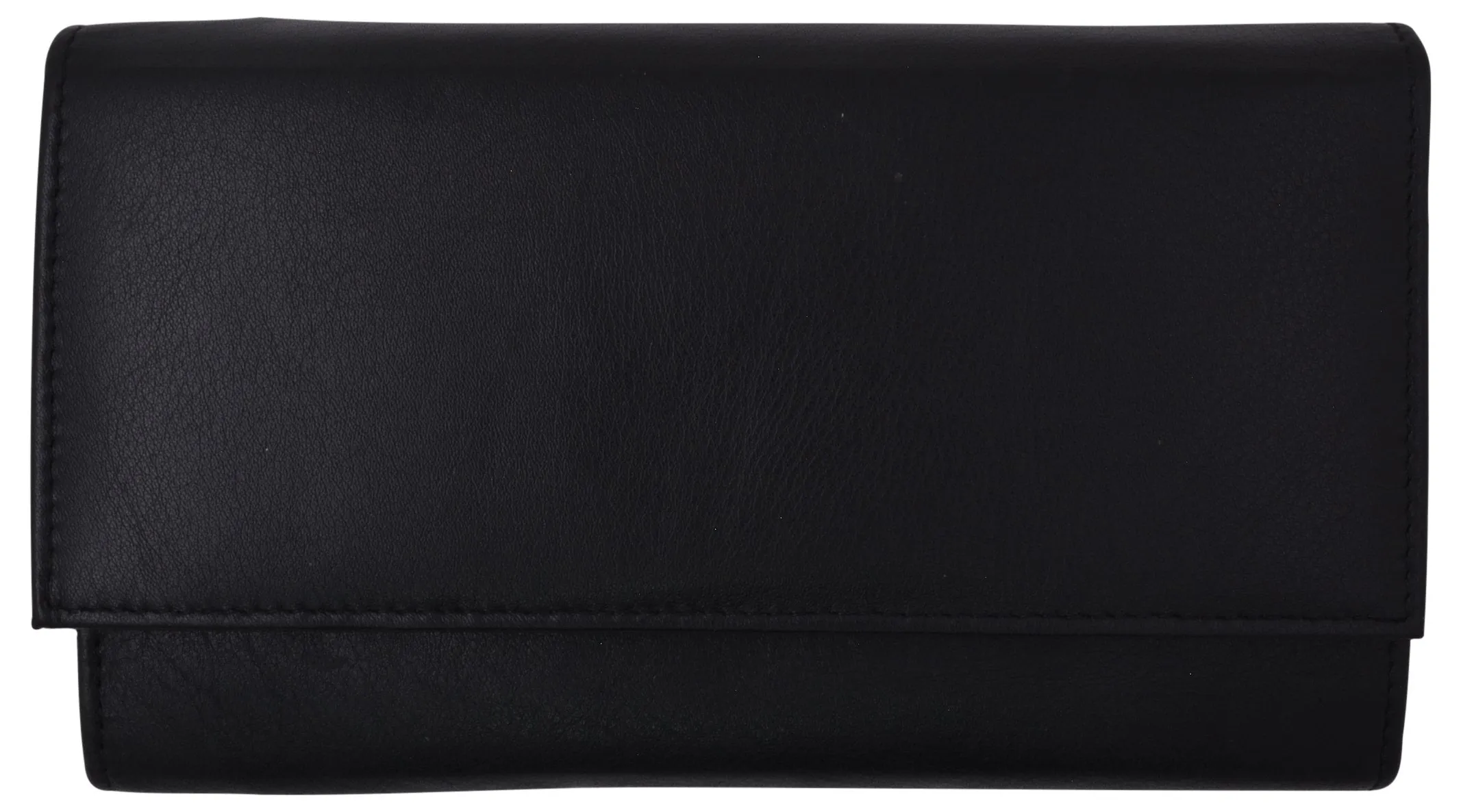 Women RFID Blocking Real Leather Wallet - Clutch Checkbook Wallet for Women RFID2547GT