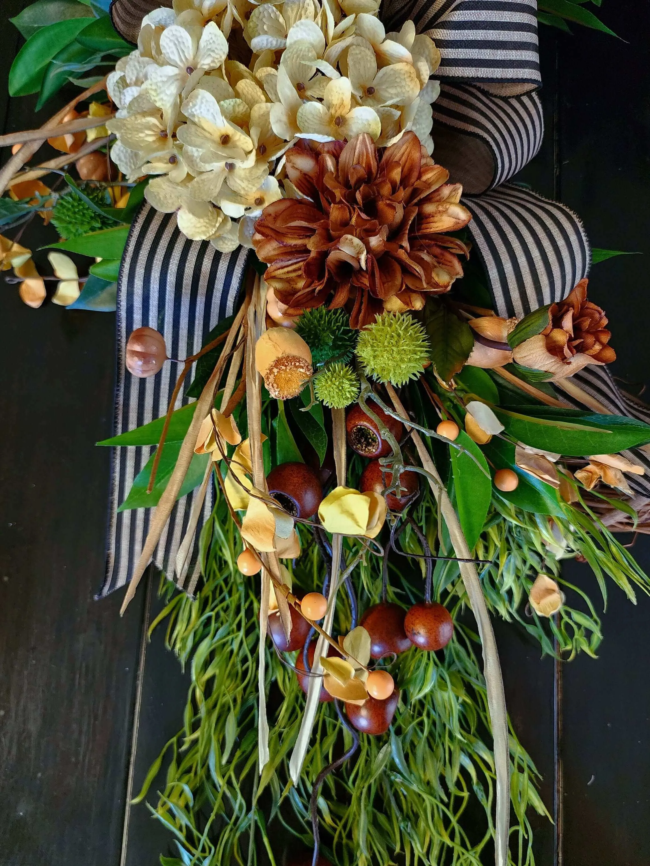 Year Round Neutral Wreath for Front Door, Country Farmhouse Wreaths, Mother's Day Gift, Gift for Her, Housewarming Gift