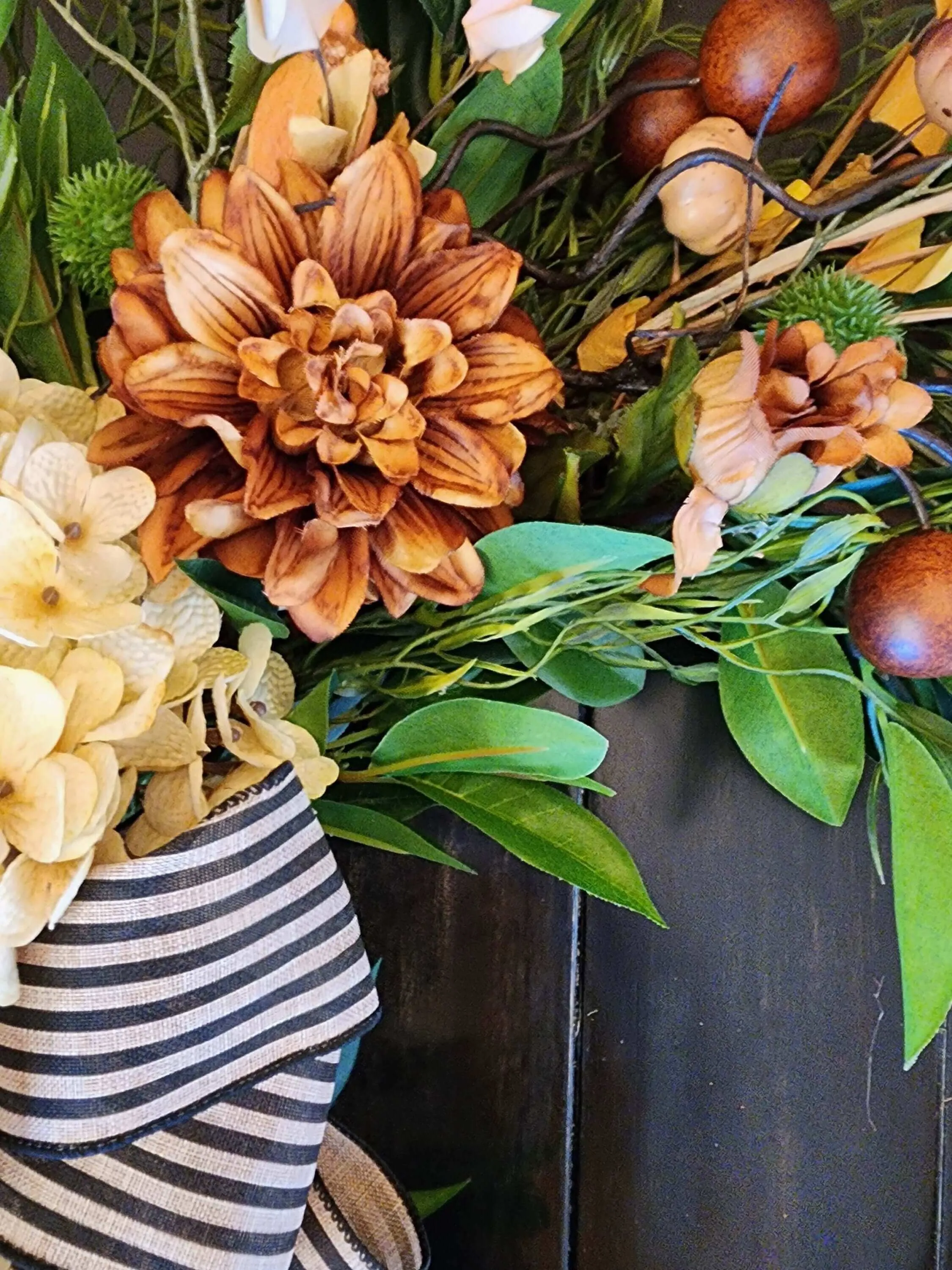 Year Round Neutral Wreath for Front Door, Country Farmhouse Wreaths, Mother's Day Gift, Gift for Her, Housewarming Gift